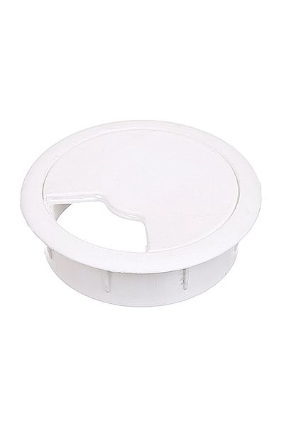 flores Desk box for cable entry, Ø 60 mm, white, 10 pcs / set