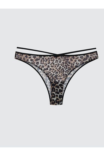 LC Waikiki New Season Leopard Patterned Brazilian Panties - S5Qm45Z8
