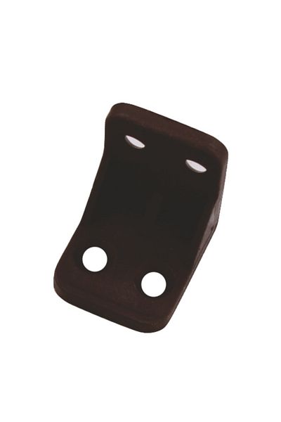 flores Plastic corner for countertop support, brown, 26 x 26 x 26 mm, 4 pcs / set
