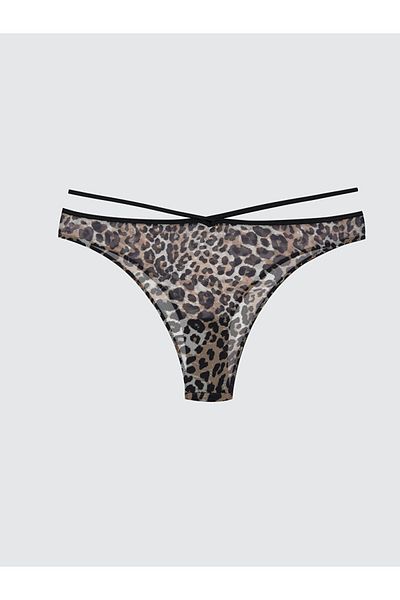 LC Waikiki New Season Leopard Patterned Brazilian Panties - S5Qm45Z8