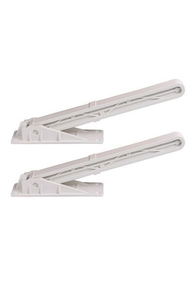 flores Foldable table leg, white, 22 cm, 2 pcs / set