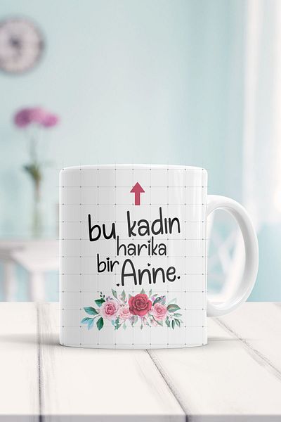 ÇELİKLER HEDİYE This Woman Is A Wonderful Mother Printed Mug