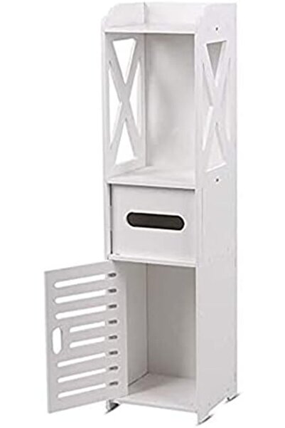 Türkiye خزانة زاوية أرضية صغيرة للتخزين في الحمام مع أبواب وأرفف