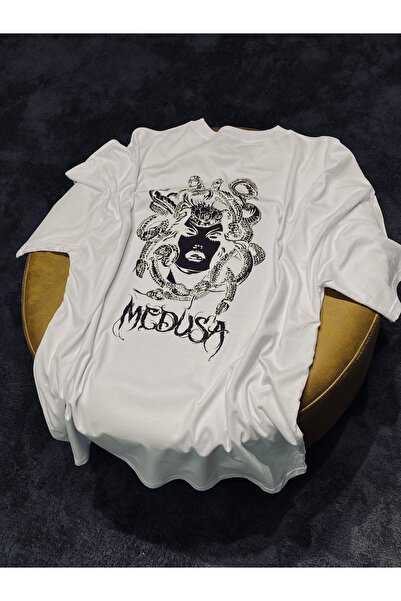 Spark Collection Medusa 100% βαμβακερό μπλουζάκι με λαιμόκοψη Relax Fit