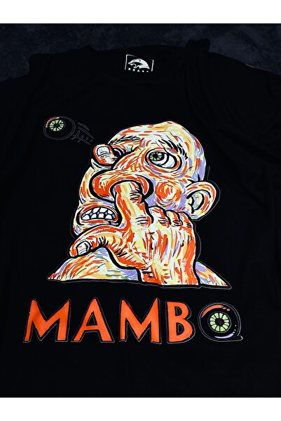 Spark Collection Μαύρο μπλουζάκι Mambo 100% βαμβακερό Relax Crew Neck