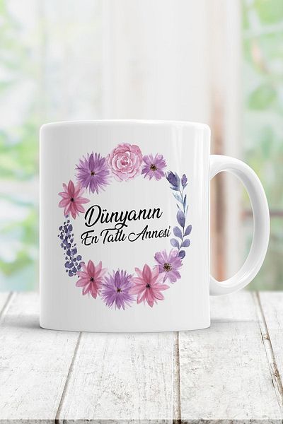 ÇELİKLER HEDİYE The World's Sweetest Mother Printed Mug