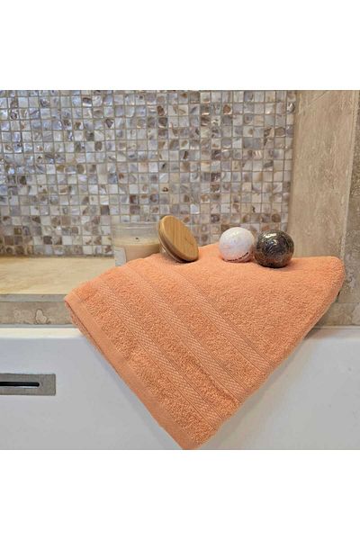 Kotonia Home Bath towel Kotonia Home Tess Jacquard Cotton, 400g/m², salmon, 70x130 cm