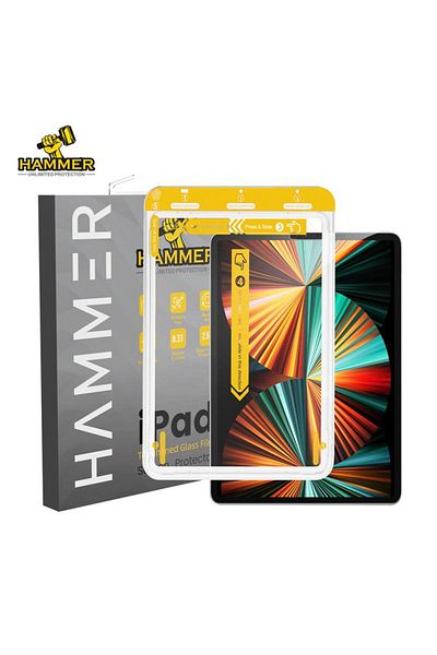 Hammer Hammer Protection HD Clear Tempered Glass Self-Adhesive for iPad Pro/Air 2024 and iPad 10.9 10th Generation
