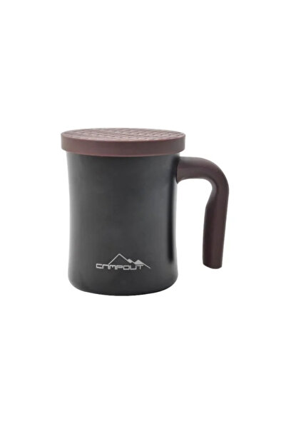 CAMPOUT DOUBLE LAYER THERMOS MUG BLACK