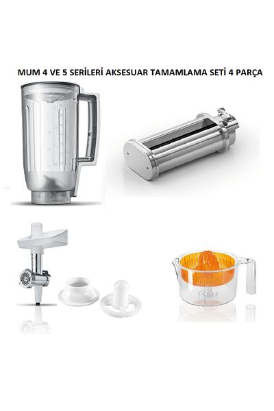 Bosch Mum Serie2 Kitchen Machines Compatible Accessory Completion Set Meat Grinder Citrus Blender Noodles