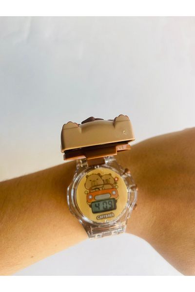 synshop Capybara Kapibara Lighted Musical Wristwatch Girl Child Women Men Birthday Gift
