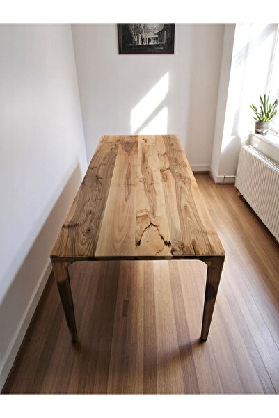 Home 140x80 Ceviz Yemek Masası Yemek Odası Masası Ofis Masaları Çalışma Masal...