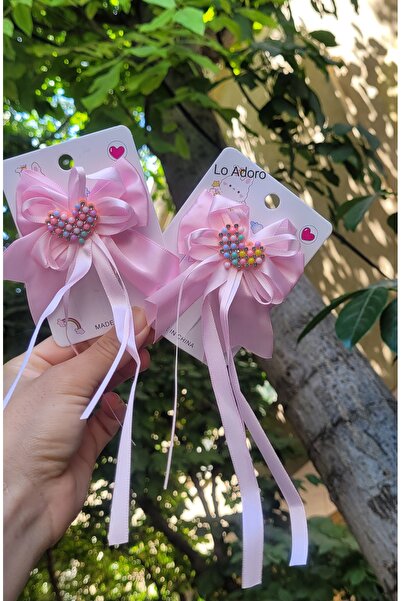 LO ADORO 2 штуки бантики для дівчаток, рожеві, чорні, червоні, фуксія, білі, ...