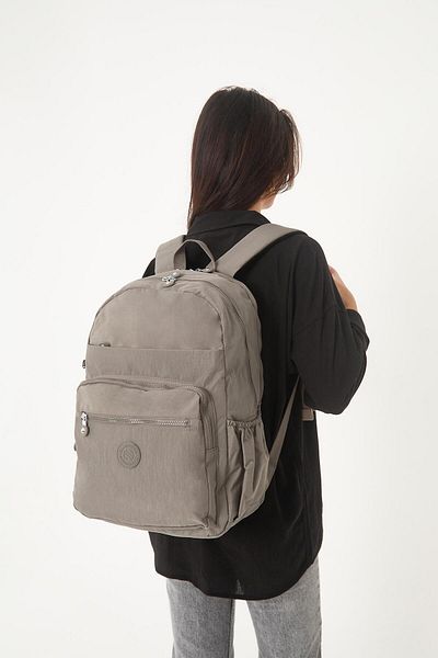 H&D COLLECTİON Unisex Αδιάβροχο υπερμεγέθη τσακισμένο ύφασμα πολλαπλών ματιών Laptop School and Travel Backpack 3062