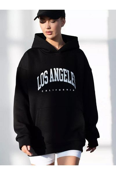 Kalic Studio Cupla Unisex Los Angeles Sweatshirt Black