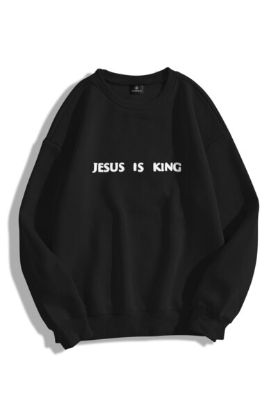 Tarzsokak Unisex majica sa kratkim rukavima Chicago Jesus Is King, crna