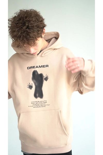Kalic Studio Unisex Dreamer Sweatshirt Hoodie Gray
