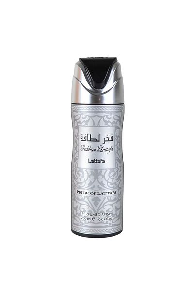lattafa FAKHAR SILVER, deodorant body spray, men, 200 ml