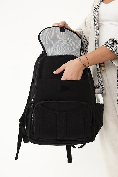 H&D COLLECTİON Rucsac de școală și călătorie pentru laptop, cu mai multe compartimente, din țesătură rezistentă la apă 3061