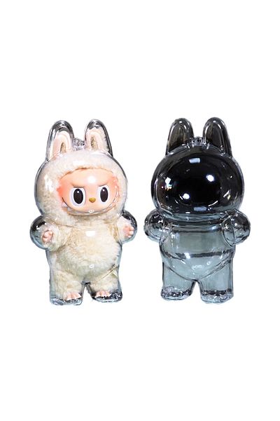 Pop Mart Kawaii Anime Labubu Transparent Protect Case Plush Toy
