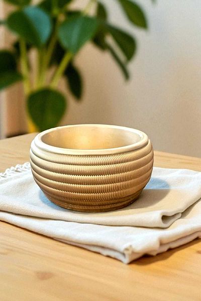 Milinza Decorative Gold Bowl, Modern Bowl