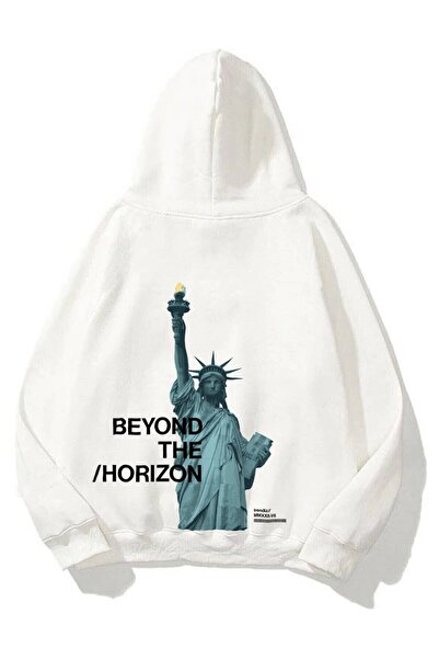 Tarzsokak Hanorac unisex Beyond The Horizon Alb