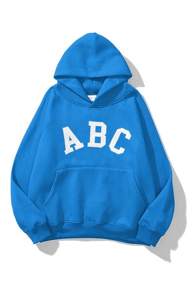 Tarzsokak Unisex a B C Sweatshirt Hoodie Blue