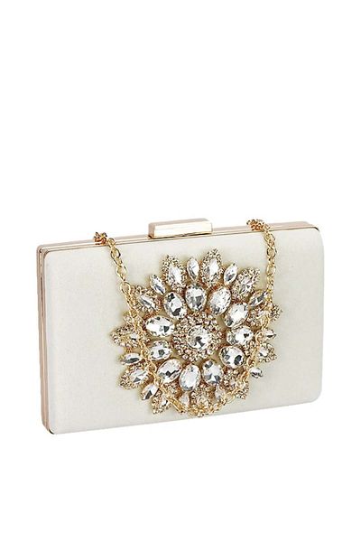 SOFILINE Beige Velvet Clutch Bag B18110 05