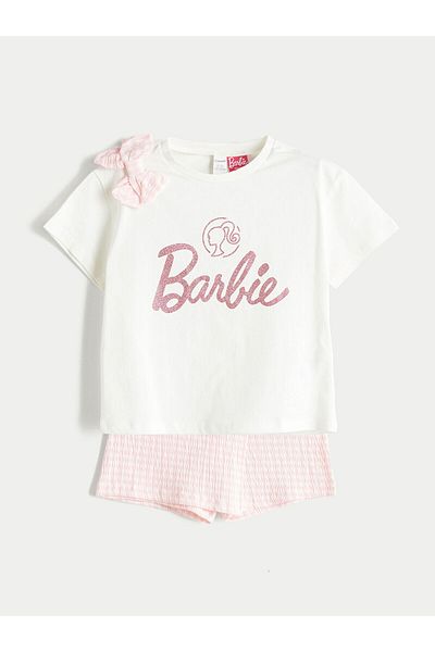 LC Waikiki Printed Girl's T-Shirt and Shorts 2-Pack