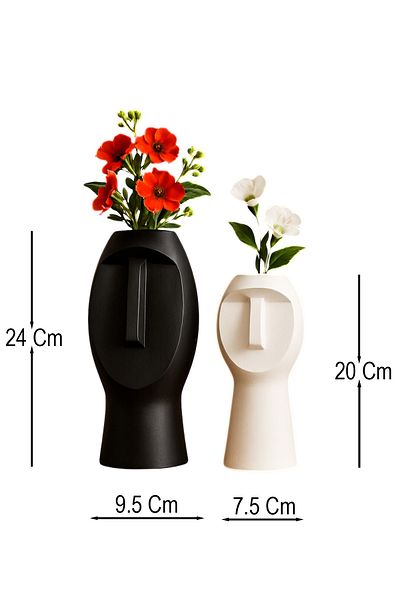 Hmydesign Face to Face Decorative Ceramic Vase