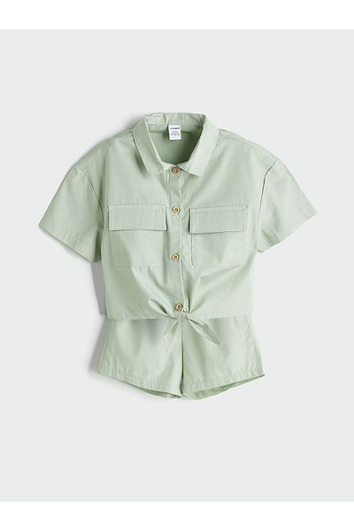 LC Waikiki Short Sleeve Girl's Shirt and Shorts