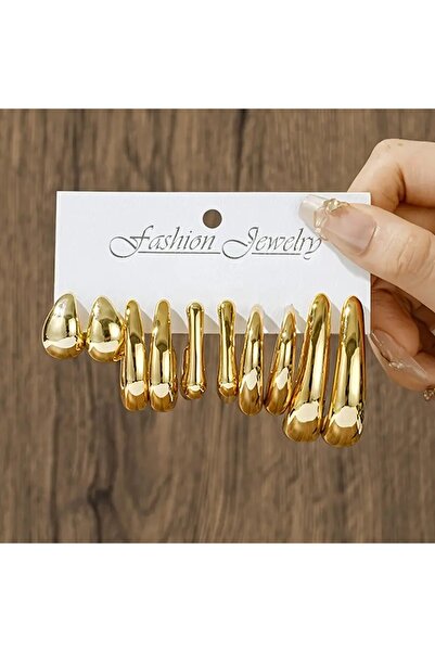 Perry Accesories 20 adet küpe çoklu bombe küpekadın gold küpe bottega küpe damla küpe halka küpe 20 adet