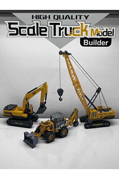 Ailenizin Oyuncakçısı İnşaat Araçları Kepçe Dozer Vinç 3 Lü Set