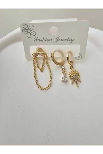 Zivazer Store Women's Steel Tarnish 3 Earrings
