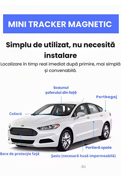 CLC SmartGear Mini tracker GPS 4G Q10, monitorizare live, urmarire discreta, baterie mare, magnet, IP67, negru