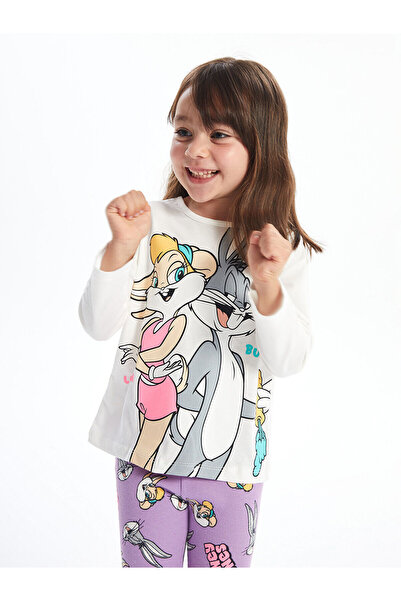 LC Waikiki Peak New Season Crew Neck Lola Bunny Printed Long Sleeve Baby Girl...