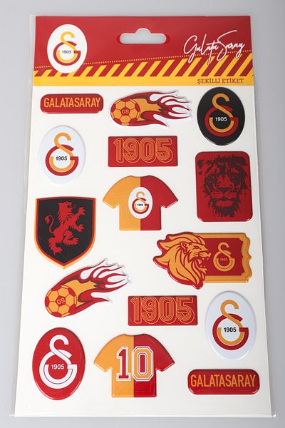 Galatasaray Licensed 3D Shaped Sticker/Sticker with Dekomus