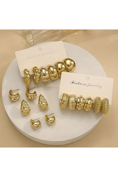 Perry Accesories 20 Earrings Multiple Bombbe Earringswomen Gold Earrings Bottega Earrings Drop Earrings Hoop Earrings 20Pcs