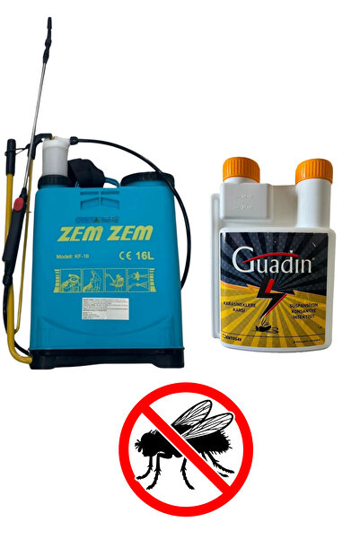 ENTOSAV Guadin 1 Litre Karasinek İlacı / 16LT Kollu İlaçlama Makinası/En Etki...