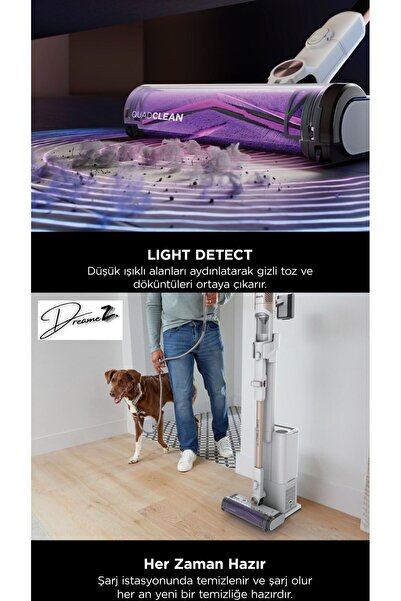 Shark Clean&Empty Pet Pro Auto-Empty Sistemli Şarjlı Dikey Süpürge 2L,DIRTDET...