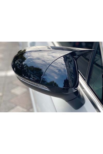 DELUXETUNING Capace oglinda compatibile cu VW Passat B8 2015-> Negru lucios Batman Style
