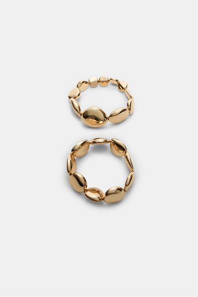 Stradivarius Set of 2 voluminous elasticated bracelets