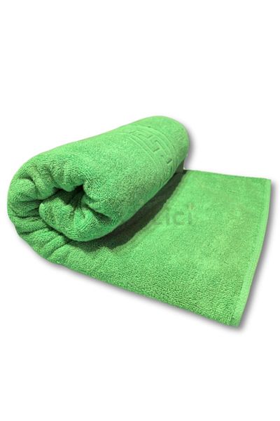 TextiLici Towel 50x90 cm, Light Green, 100% Cotton, Double Yarn