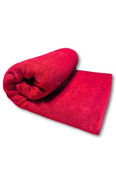 TextiLici Prosop 50x90 cm, Rosu, 100% Bumbac, Fir Dublu