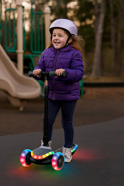 Scooter Full Body Led Light Folding | Cool Whels Lumix 3 Wheeled | 6+ Years