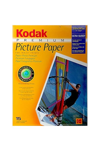 Kodak Premium Picture Paper A4, Premium Glossy – Pachet 15 foi
