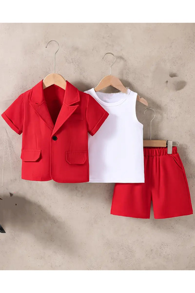 shop Combinație de 3 piese pentru băieți, de vară, utilă zilnică