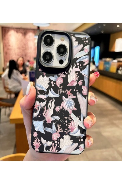 enfein Balporsuku متوافق مع هاتف IPhone 13 Pro غطاء تصميم أسود OMN01 حافظة ها...