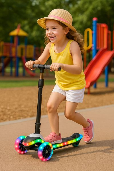 Scooter Full Body Led Light Folding |   Cool Whels Lumix 3 Wheeled |   6+ Years