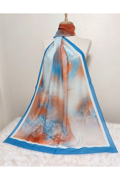 REMOMODA Italian Chiffon Shawl Gradient Model, High Quality Moos-Soft